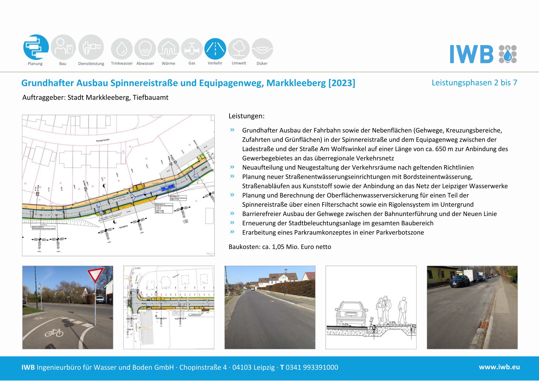 Grundhafter Ausbau Spinnereistraße und Equipagenweg - Markkleeberg [2023]